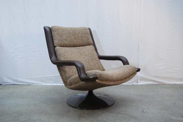 Rang Parameters karakter Artifort jaren 70 design fauteuil met retro bekleding / Geoffrey Harcourt |  DE GELE ETALAGE