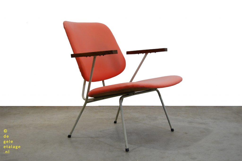 Industriele vintage design fauteuil / Kembo Gispen / industrial easy chair | DE ETALAGE